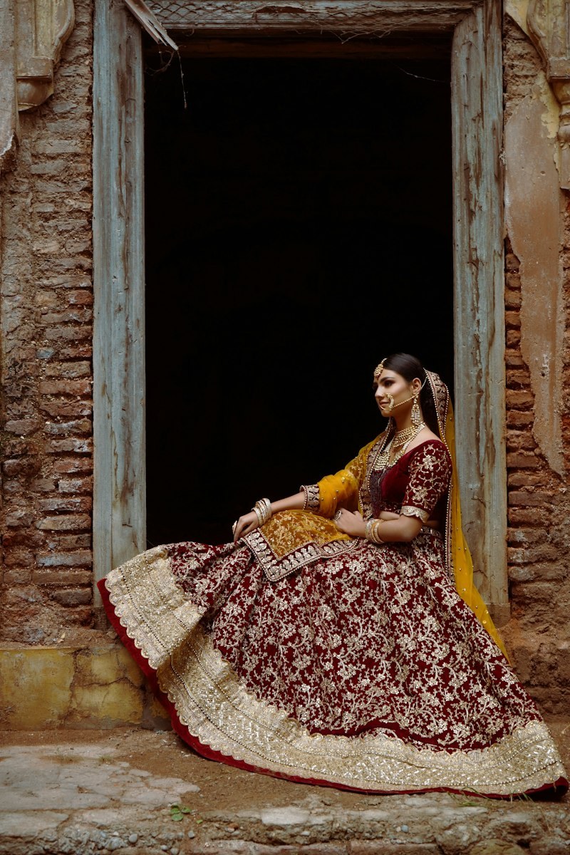 Mehfil Anarkali 3 Piece Jacquard Katan Silk Suit in Ood