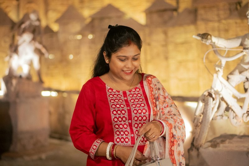 Aangan Shalwar Kameez 3 Piece Printed Dobby Suit in Zaitooni